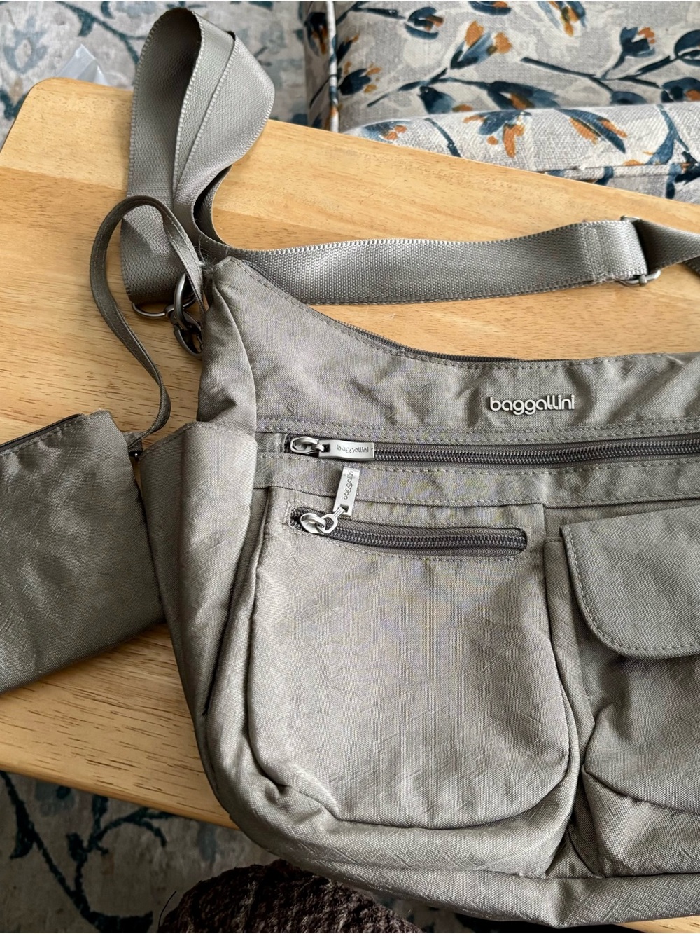 Baggallini Grey Crossbody Bag